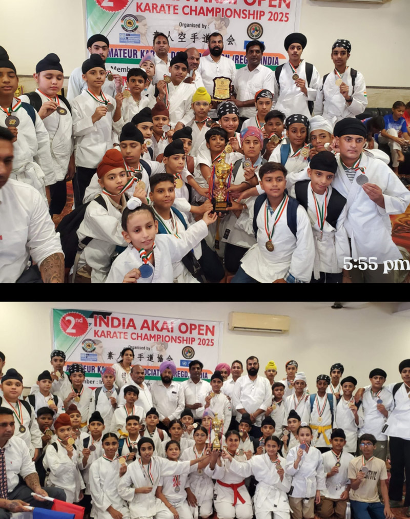 380 karate players participated in the second India Akai Open Karate Championship-Walia.